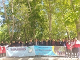 همایش پیاده روی به مناسبت هفته سلامت توسط کارکنان شبکه بهداشت و درمان شهرستان اقلید