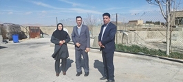 بازدید مسئول بهداشت محیط دانشگاه علوم پزشکی و خدمات بهداشتی درمانی شیراز از واحد تصفیه فاضلاب شهری اقلید