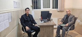 دیدار رئیس شبکه بهداشت و درمان شهرستان اقلید با مسئول بازرسی ستاد کل موسسه خدمات درمانی بسیجیان کشور